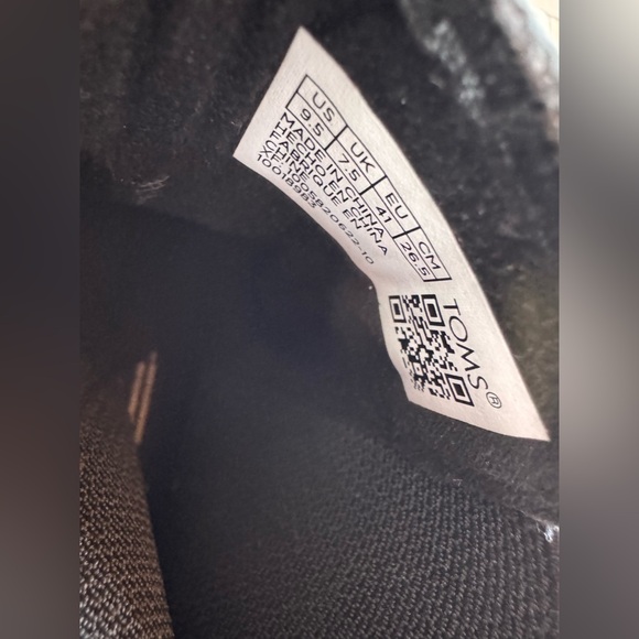 Toms Women’s Alpargata Round Toe Combat Casual Boots Ankle Low Heel‎ Size 9.5 - Picture 7 of 8